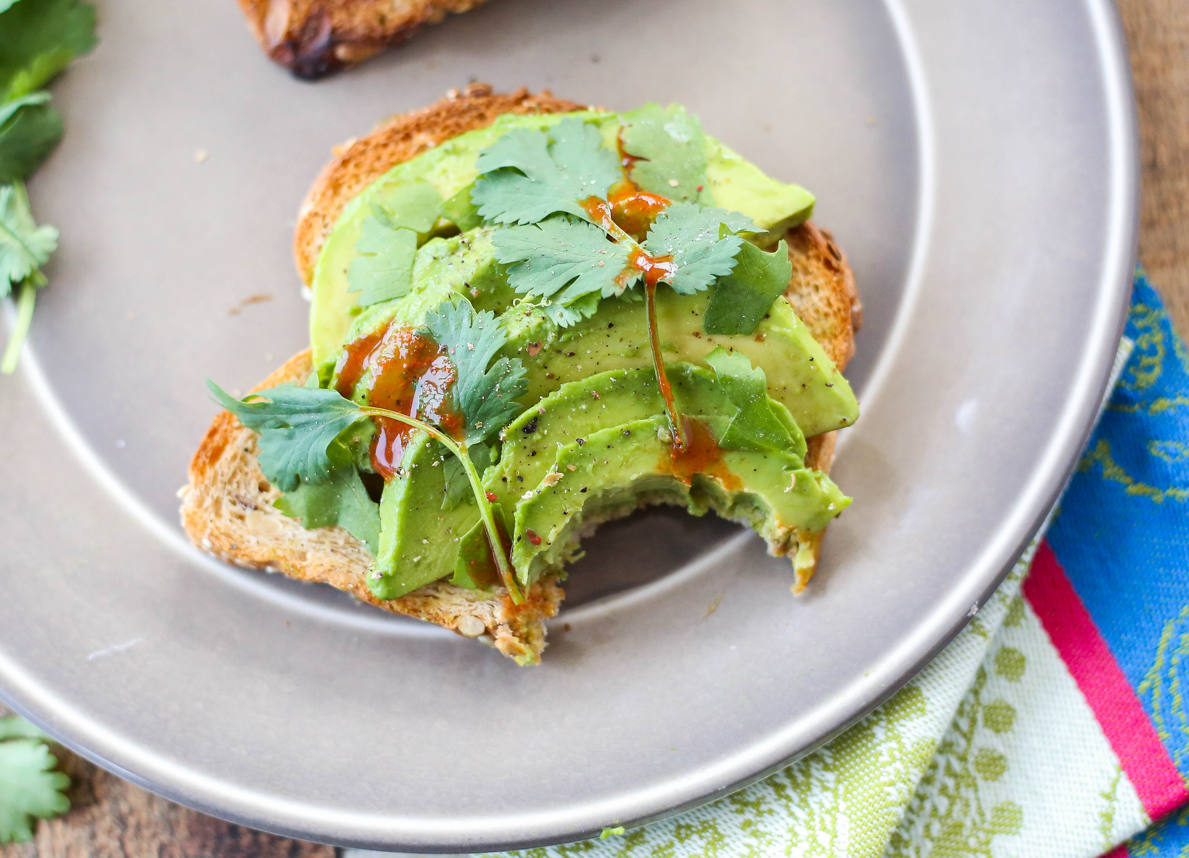 healthy spicy avocado toast
