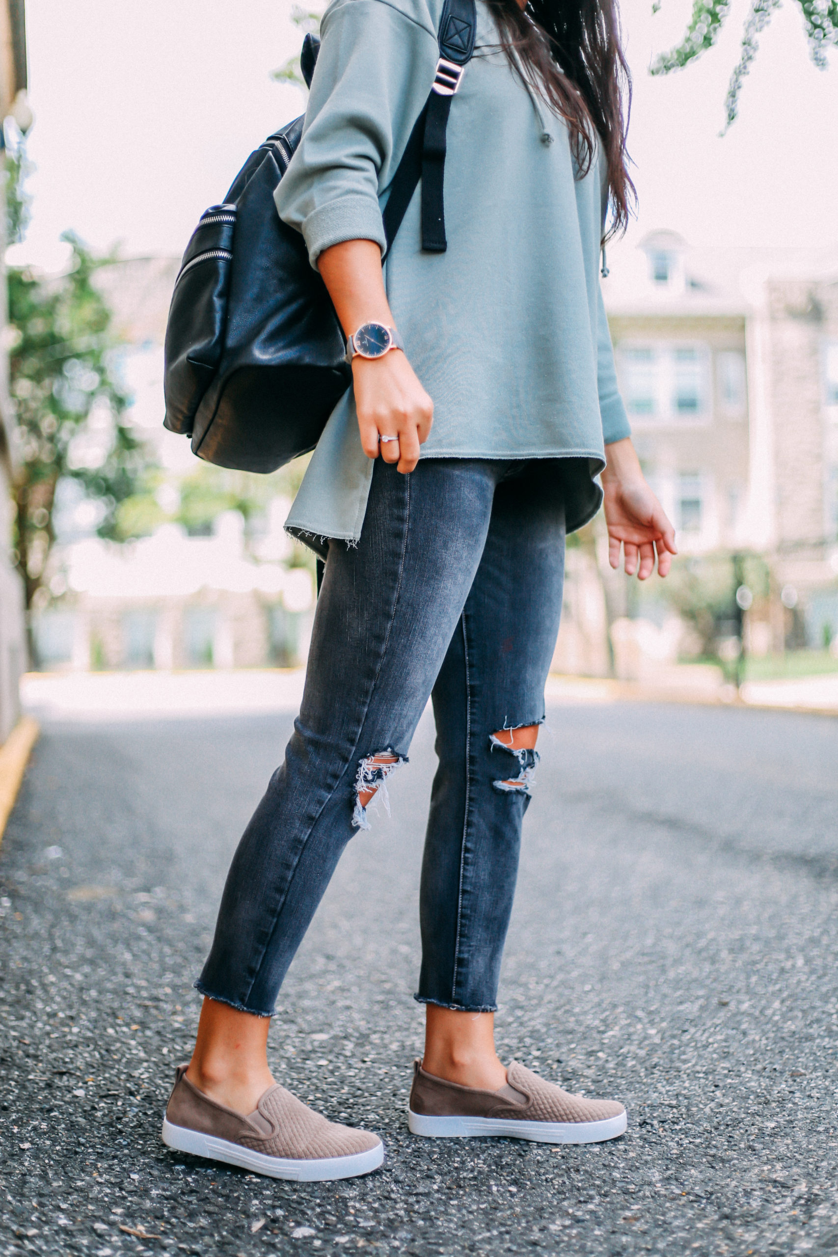 ripped up sweatshirt