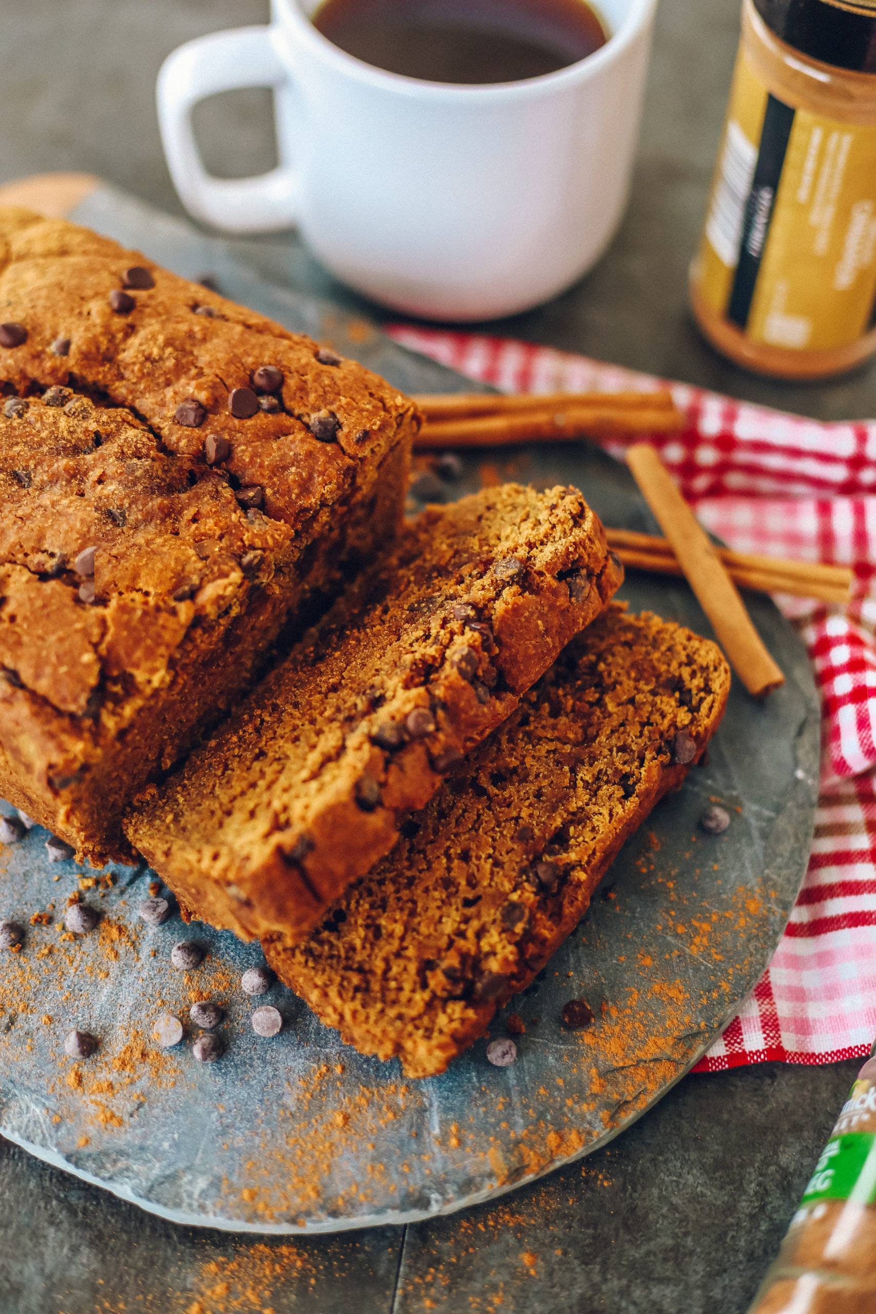 Healthy Vegan Chocolate Chip Pumpkin Bread Sincerely Katerina 