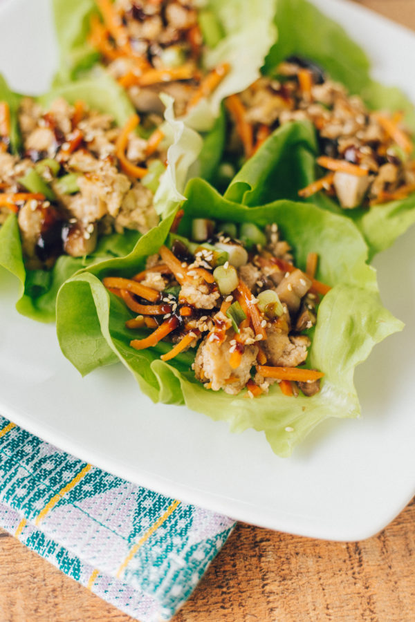 15 minute veggie lettuce wraps