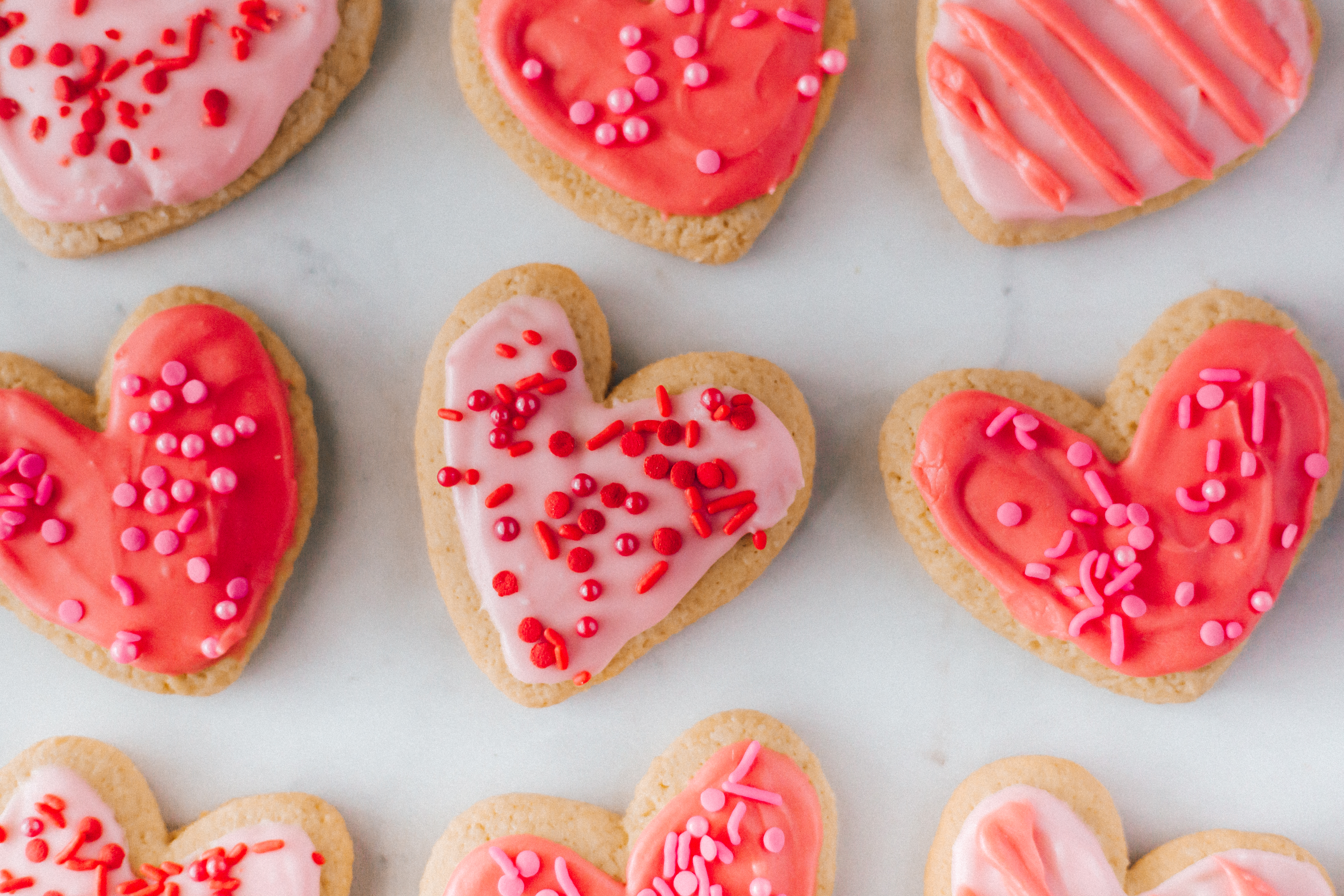 vegan valentines day sugar cookies