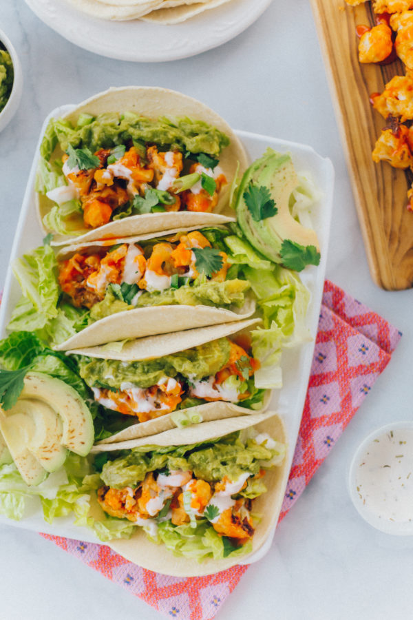 buffalo-cauliflower-tacos | Sincerely Katerina